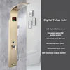 Modern Luxury Good Quality 304 Sus Digital Led Smart Rainfall Shower Massage System Wall Panels for Showers 3 Warranty