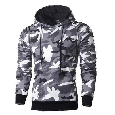 DIMUSI Hooded Mens Casual Camouflage Windbreaker Sweatshirt Coats Mens Streetwear Hip Hop Hoodies Sportswear Tracksuits Clothing