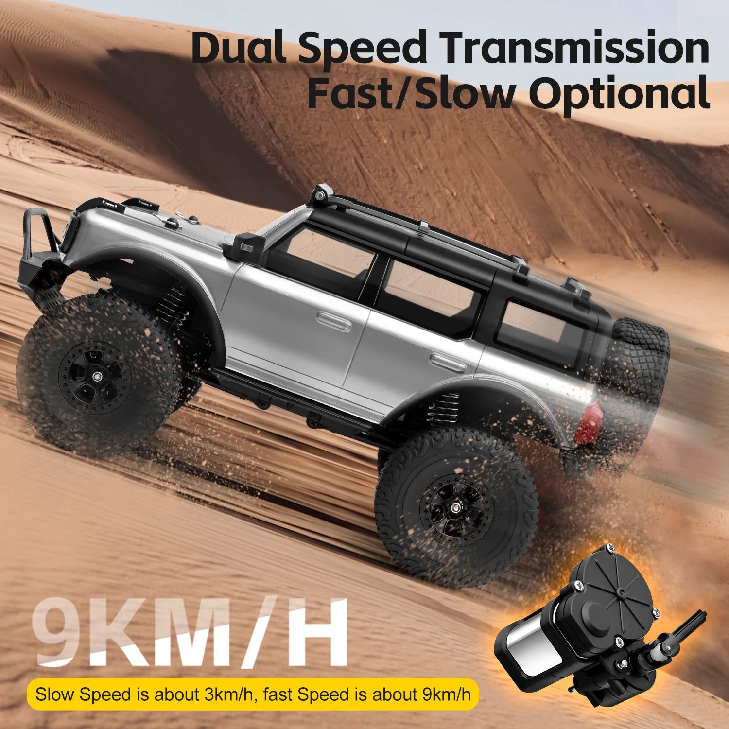 Wltoys 184023 1:18 RC Car Mini Spirited Horse 4WD Electric Off-Road Climbing Vehicle Remote Control 2.4G LED Metal Charger