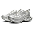 Dropshipping Custom Logo Fashion Sliver Color Sports Shoes Mens Designer Walking Style Chunky Platform Sneakers
