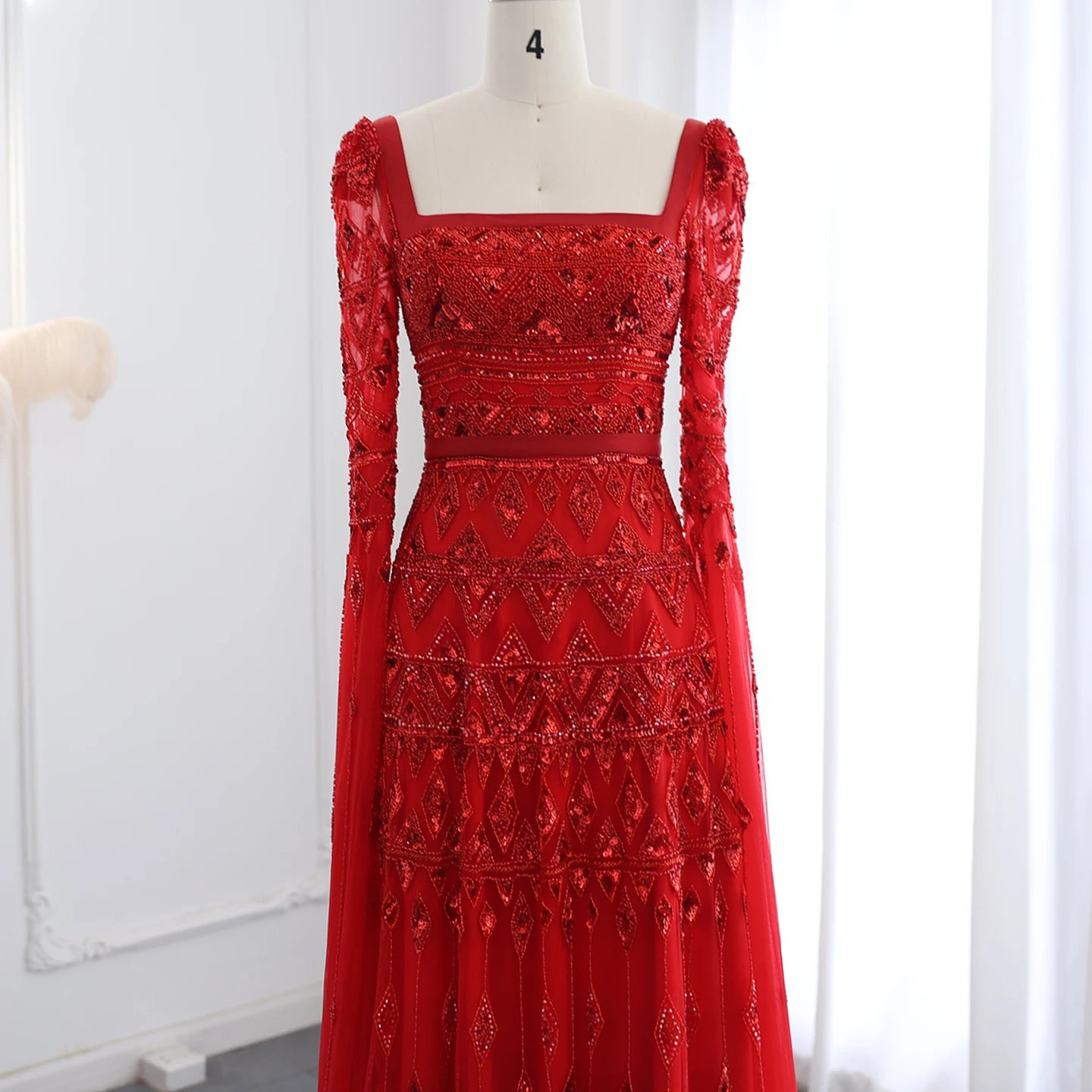 Sharon Said SS461 Luxury Wine Red Arabic Burgundy Evening Dress With Cape Sleeves Elegant Dubai Women Wedding Party Gowns