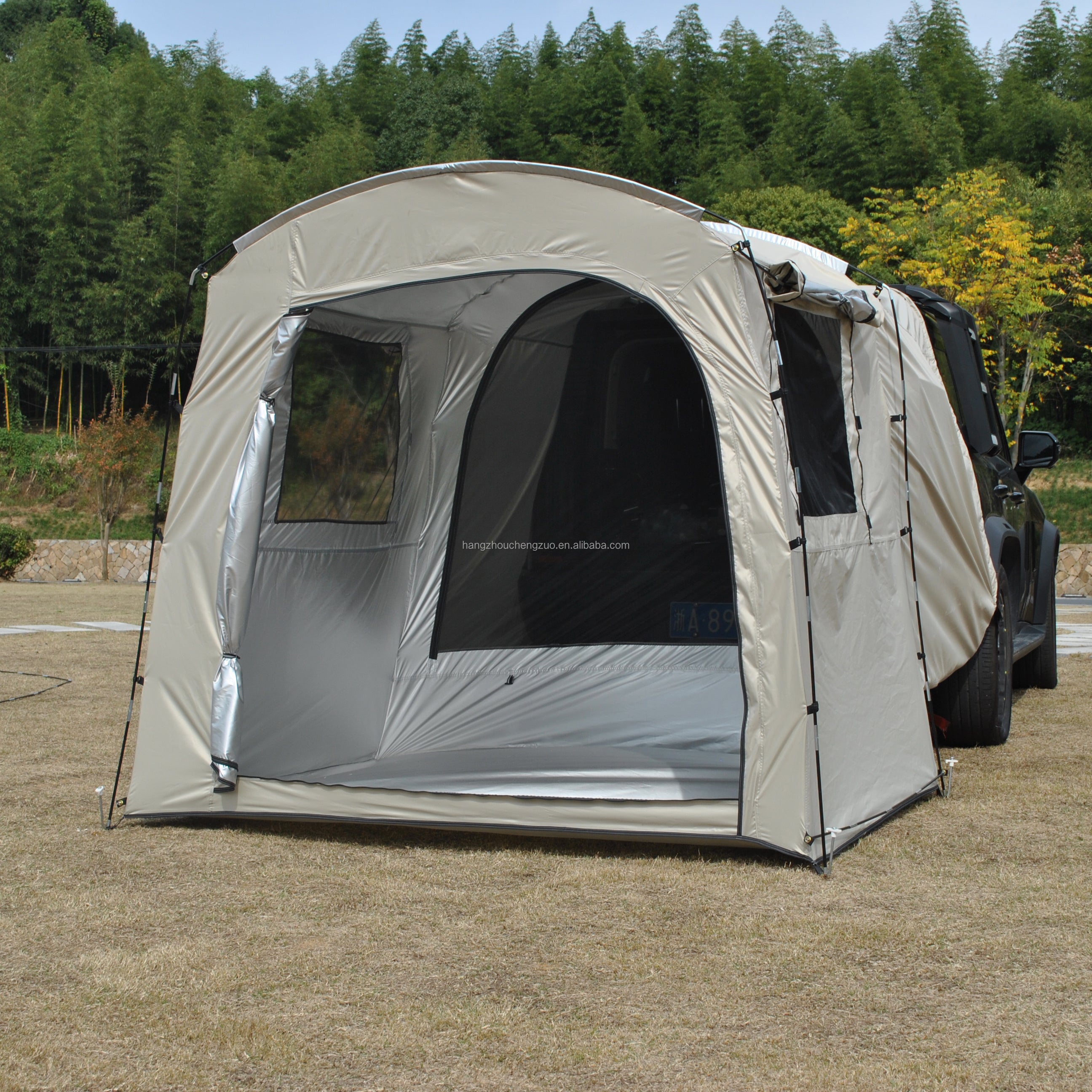 Car Rear Rest Tent Long-distance Driver's Tent 2/3 Person Car Tent, SUV Tailgate Tent, Car Hatchback Tent with Screen Window