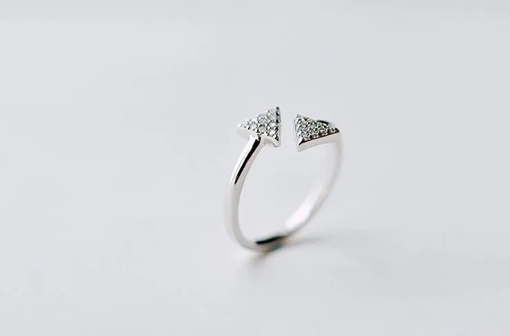 925 Sterling Silver Rings for Women Geometric Open Ring Hypoallergenic Sterling Silver Jewelry Gifts for Girls