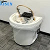 Kisen New Inventory Fast Delivery Beauty Salon 60L Water Circulation Furniture Portable Shampoo Basin Bac