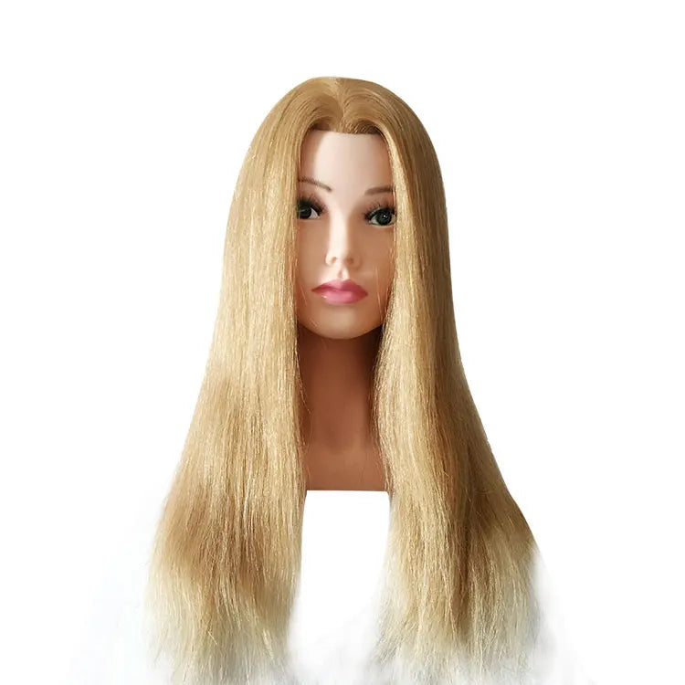 Hair Training Head 100% Human Hair Training Doll Head Asian Mannequin HeadFemale Human Hair