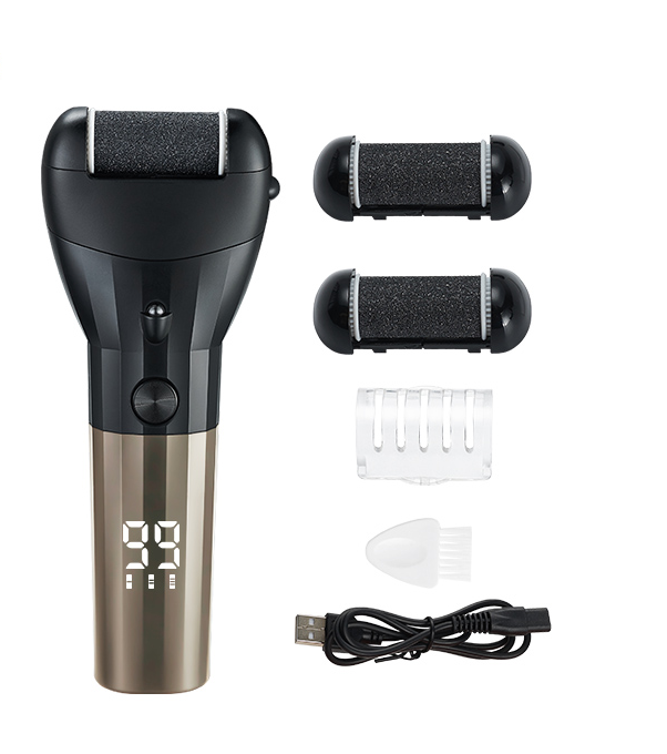 New Professional Lcd Cordless Rechargeable Foot Scrubber Dead Skin Spa Electric Foot File Nail Callus Remover for Feet