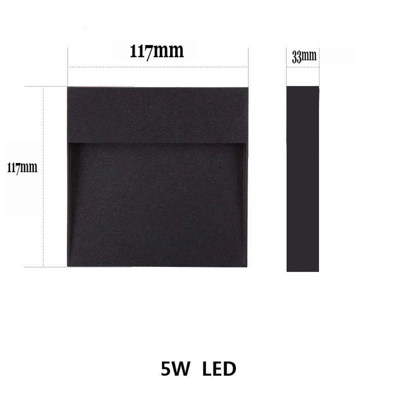 LED Stair Light Recessed Wall Light Wall Sconce Outdoor LED Stairs Light Aluminum Step Lights Staircase Lighting