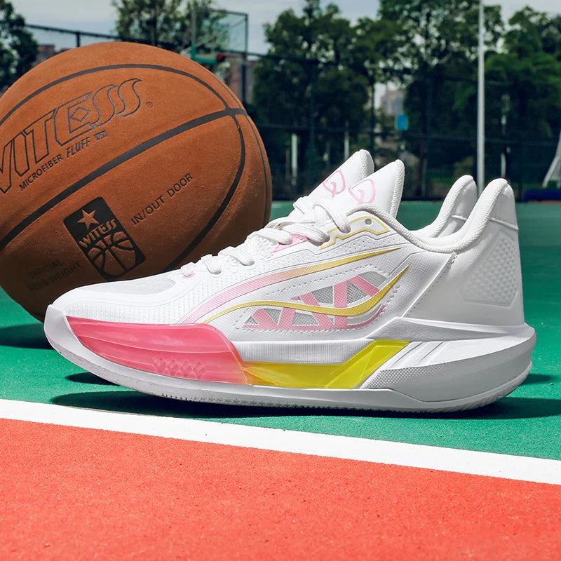 Logo Custom Ergonomic Support Indoor Outdoor Performance Sneakers Stability Low Profile slip Resistant Traction Basketball Shoes