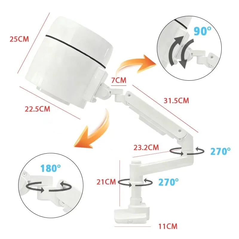 2028 30% OFF Beauty Salon Supplies Overhead Vacuum Cleaner Nail Dust Collector for Manicure Table Pedicure Equipment