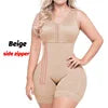 Zipper Open Crotch Fajas Shapewear Flat Stomach Slimming Garment Post Op Liposuction Original Colombian Girdle Corset for Women