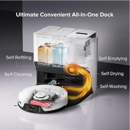 Roborocks S8 Pro Ultra Robot Vacuum and Mop, Auto-Drying, Self-Washing,  Dual Brush & Sonic Mop Product Details