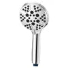 Chrome Bathroom Handheld Shower Head Spray Shower Heads 3 Functions ABS Plastic Hand Showers Bathroom Faucet Accessory Type Tap