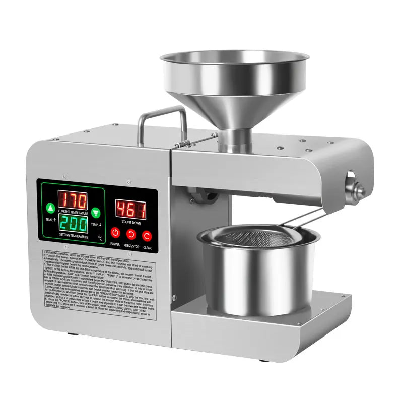 X8S Small Peanut/olive/coconut Oil Expeller Machine Mini Oil Pressing Machine for Home Use
