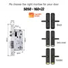 Tediton Smart Locks for Front Door Digital Electric Keyless Aluminum Alloy Fingerprint Tuya Smart Door Lock