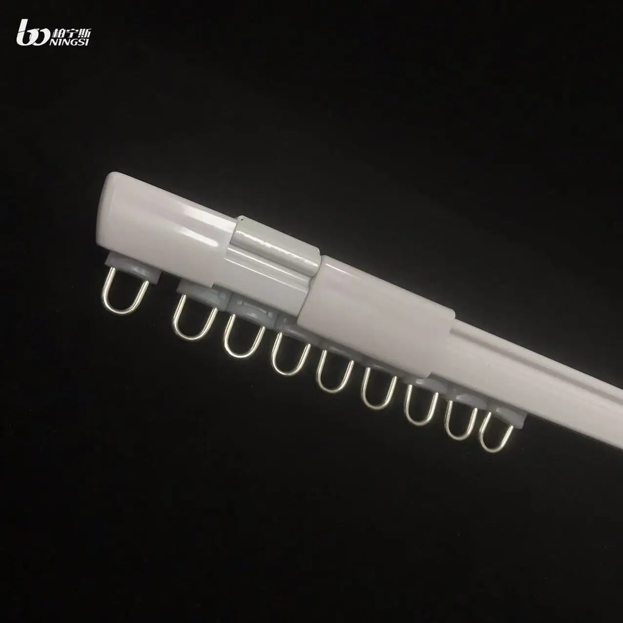 High Quality Adjustable Retractable Shower Room Bedroom Rail Extendable Telescopic Curtain Track Home Curtain Poles Accessory