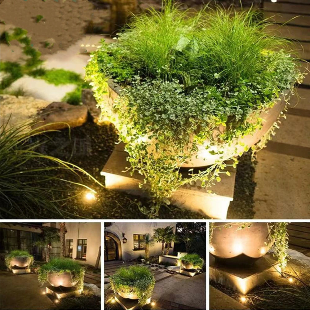Outdoor 1W LED Spotlights 12V 24V 15 Degree Ground Spot Lamp Mini Underground Spot Light For Yard Garden Path Landscape Lighting