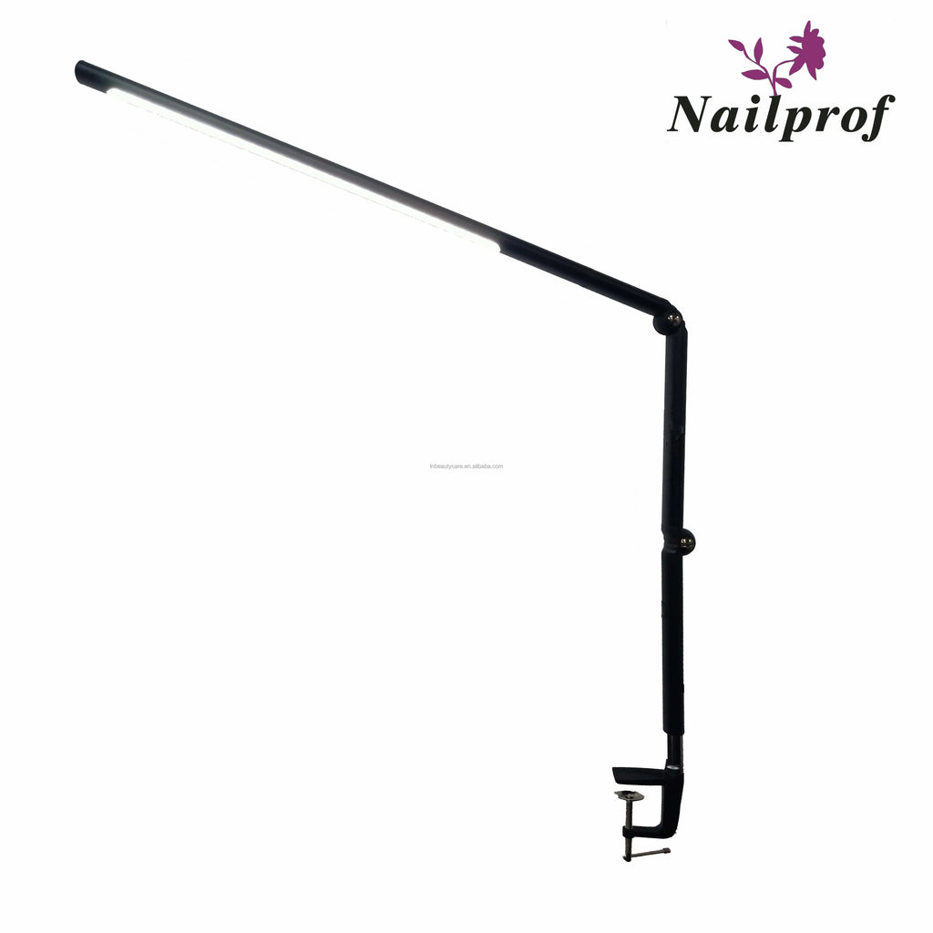 Modern Simple Electric Adjustable Foldable LED Touch Sensor Metal Office Desk Lamp Professional Manicure Swing Arm Lamp Nail