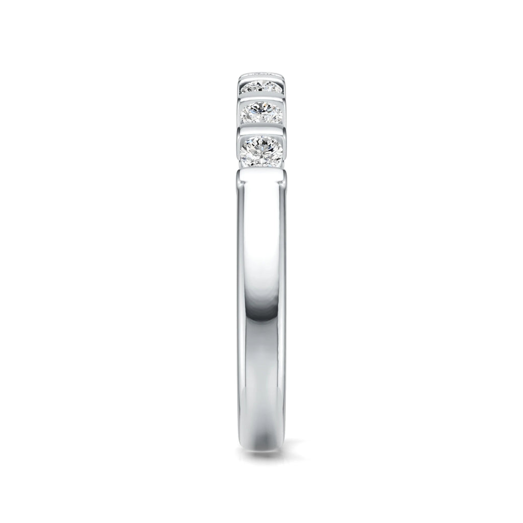 Round Cut 2.5MM VVS1 GRA Moissanite Casual Rings Ladies 925 Sterling Silver Sparkly Couples Fine Jewelry Love Women Wedding Ring