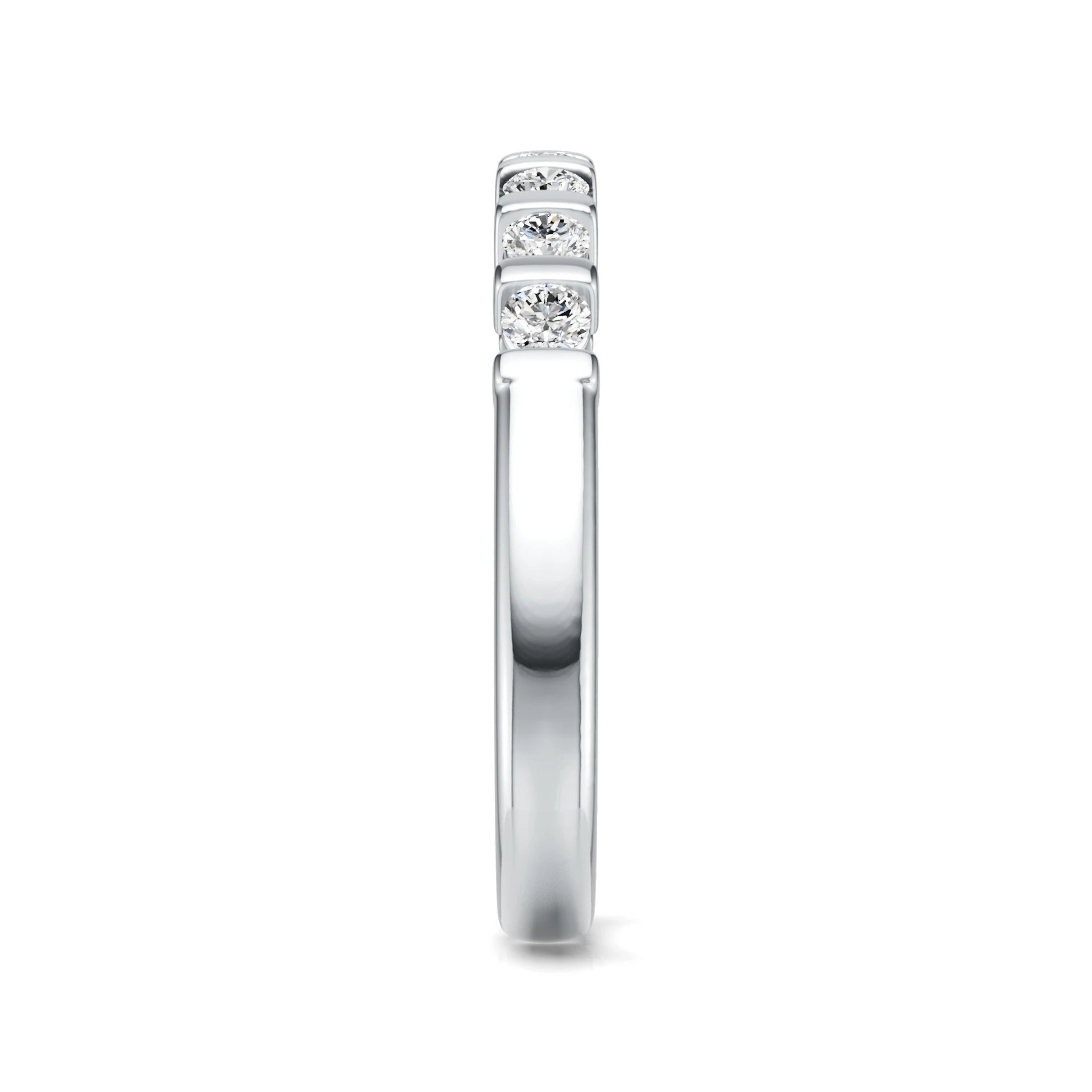 Round Cut 2.5MM VVS1 GRA Moissanite Casual Rings Ladies 925 Sterling Silver Sparkly Couples Fine Jewelry Love Women Wedding Ring