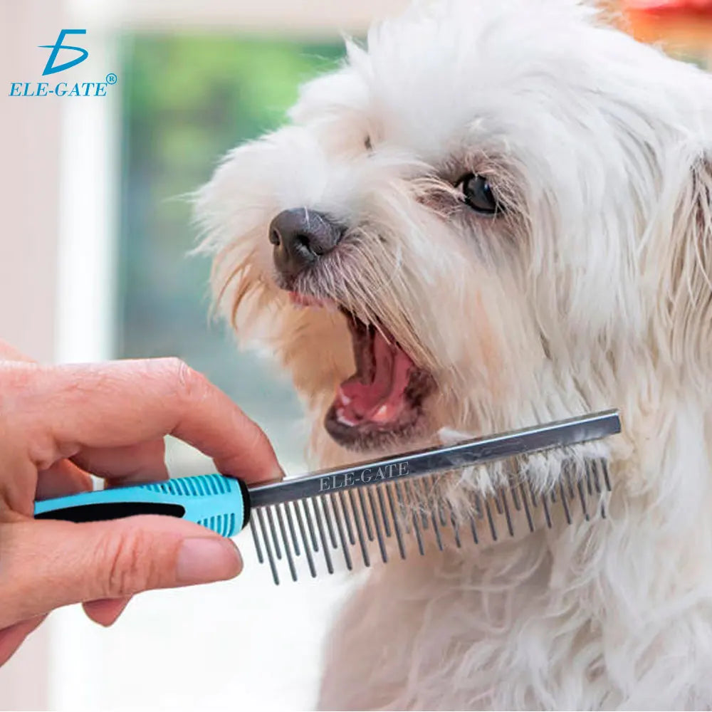 Stainless Steel Comb Dog Pet Hair Deshedding Brush Eco-Friendly