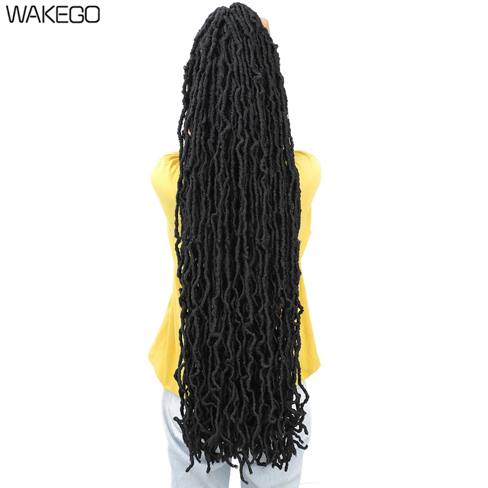 Top Faux Dreadlocks Extension 36 pulgadas Super Long New Faux Locks Crochet Braid Bouclé Pre Extended New Soft Locs Crochet Hair