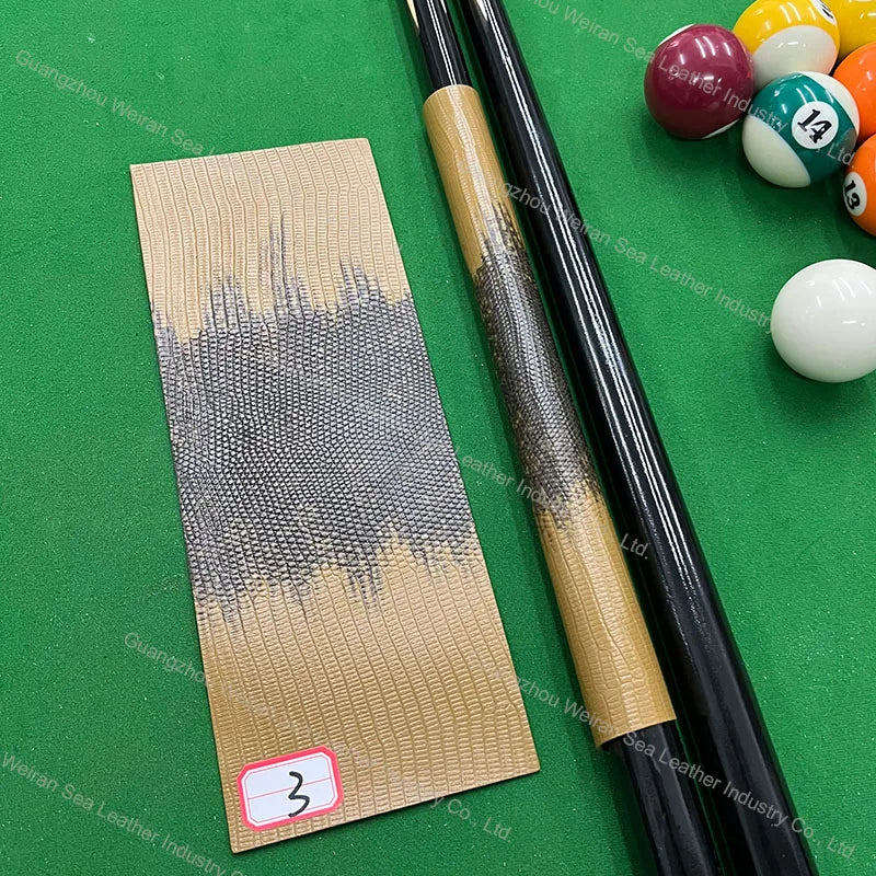 Genuine Cow Skin Pool Billiards Cue Grips Non-Slip Protective Sleeve Wrap with Different Print Pattern Genuine Leather Club Wrap