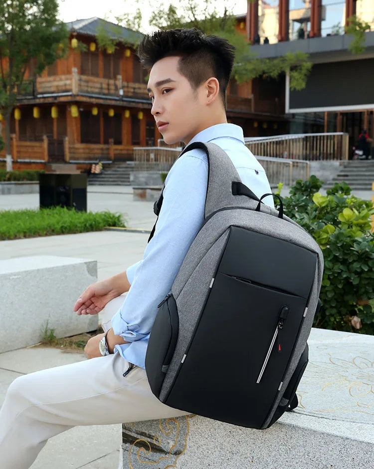 2024 New Stylish 17-inch Laptop Backpack for Travel and Business Large Backpack with USB Charger Port Wholesale