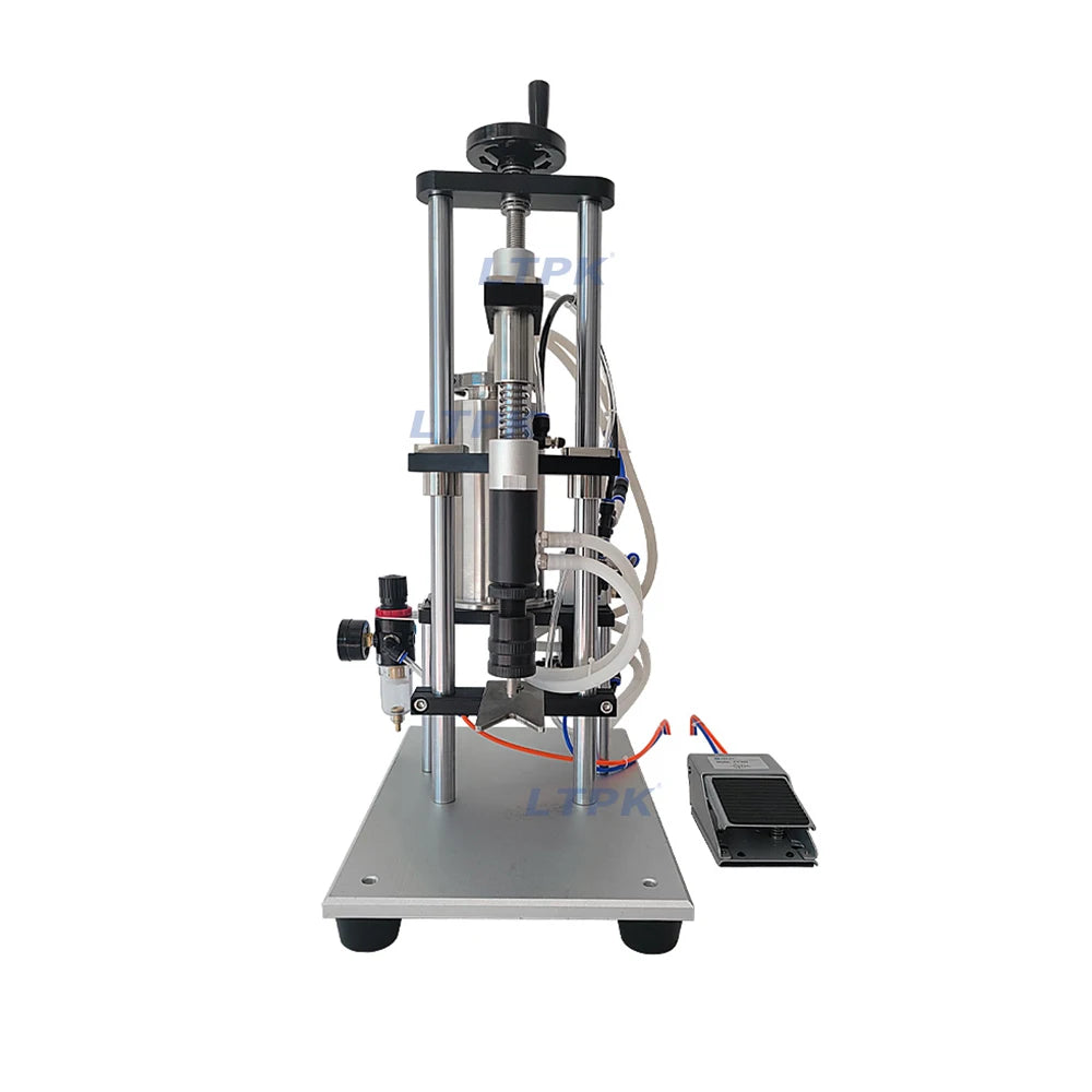 LTPK LT-VPF1 Small Semi-automatic Pneumatic Perfume Vacuum Single Head Negative Pressure Glass Bottle Liquid Filling Machine