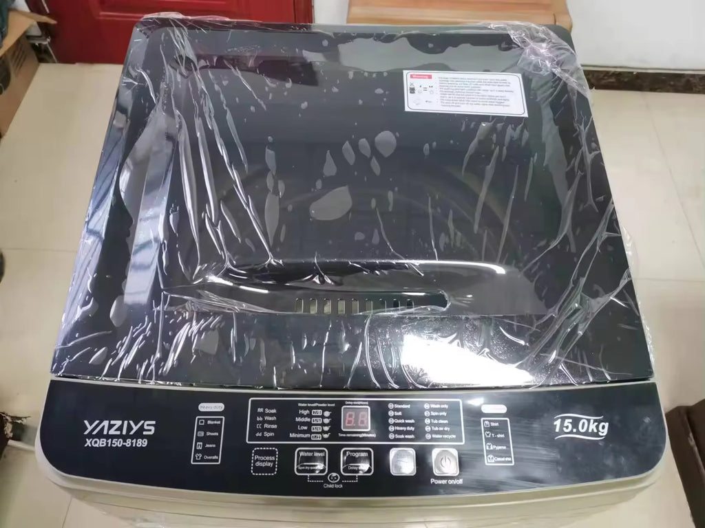 Hot Selling Fully Automatic Large Capacity 15kg Top Load Multifunctional Household Drying Washing Machine, New Stainless Steel