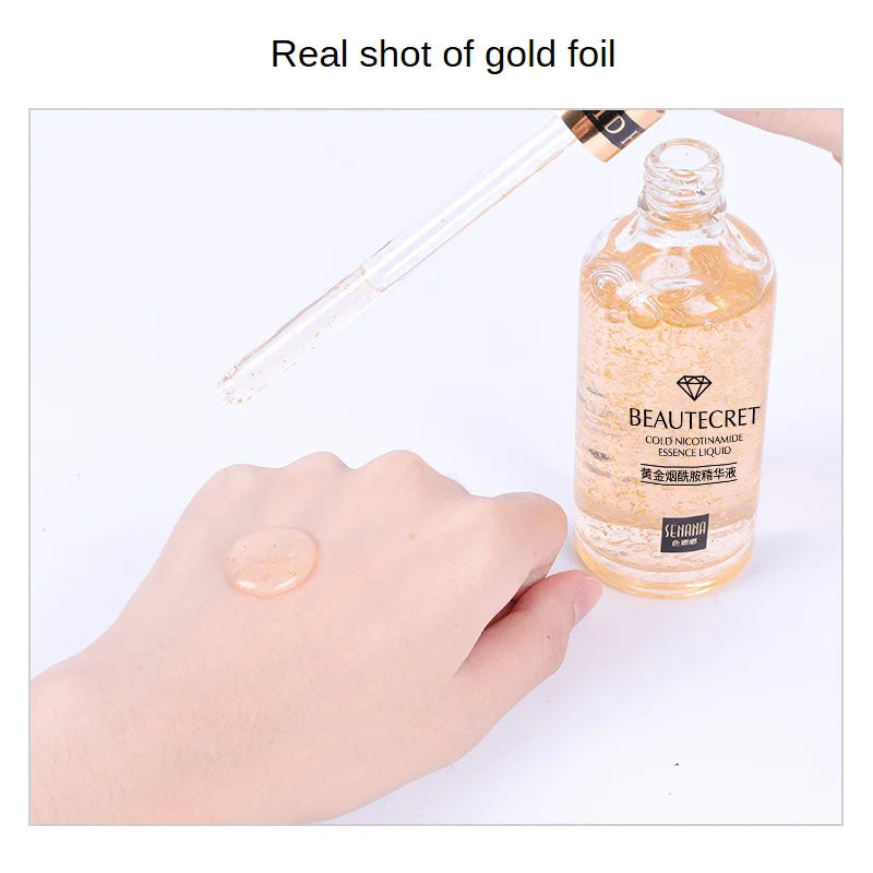 24K Gold Hyaluronic Acid Nicotinamide Face Serum Moisturize Softening The Skin, Preventing Dryness and Cracking Facial Essence