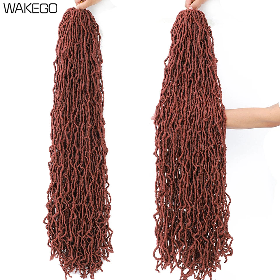 Top Faux Dreadlocks Extension 36 pulgadas Super Long New Faux Locks Crochet Braid Bouclé Pre Extended New Soft Locs Crochet Hair