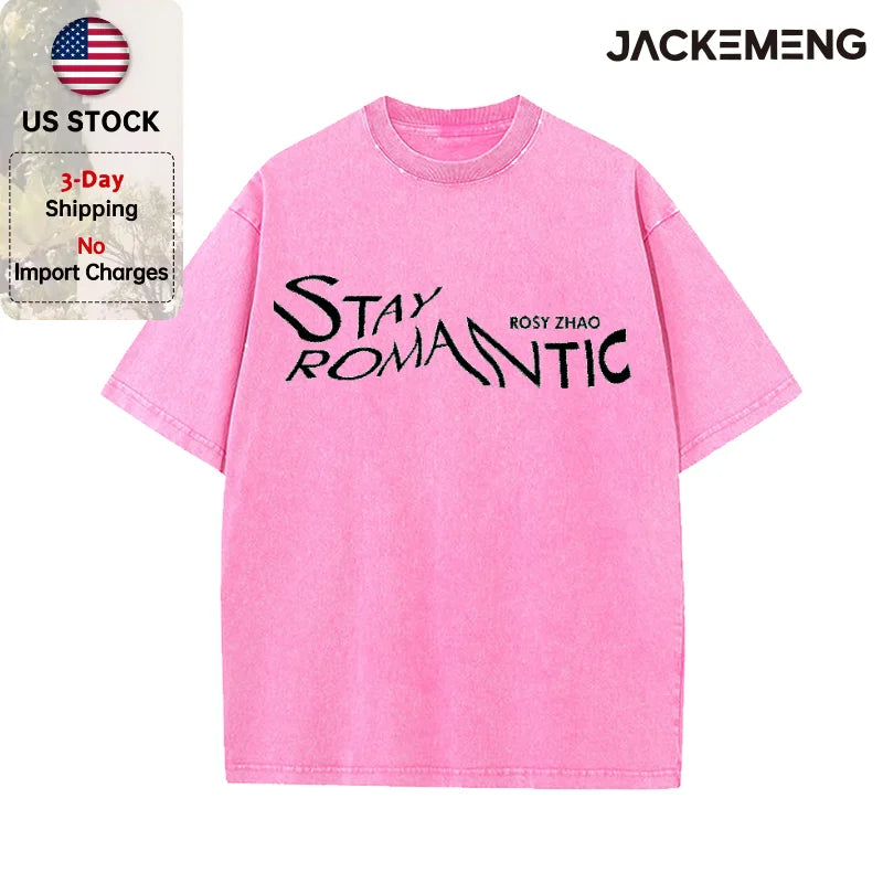Oversized Vintage Retro Art Font Streetwear Print T Shirt USA Stock Wholesale Y2K Casual Tee