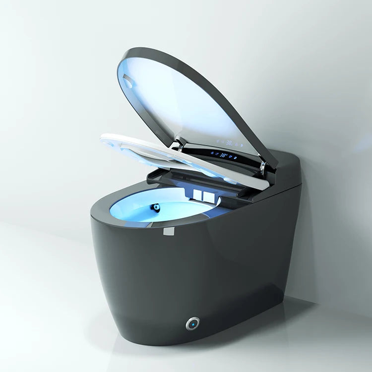 Automatic flushing without water tank integrated black electronic intelligence
