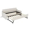 Modern Single Daybed Sofa Bed Twin Size Upholstery Daybed With USB Charging Design
