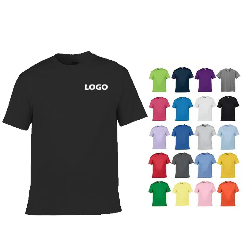 Wholesale 100% Cotton High Quality Custom Men's T-shirt Printing Your Brand T Shirt Men Graphic Tees Shirt Women Oversize White