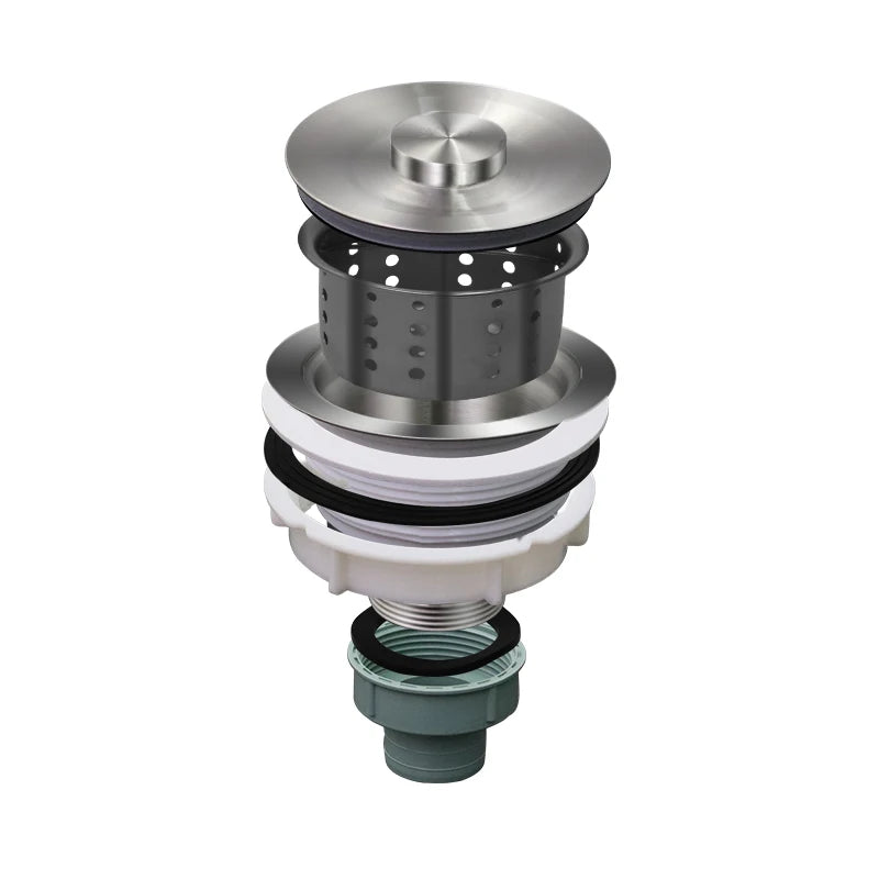 Modern Design 304 Stainless Steel Adjustable Salon Sink Strainer Quick Scullery Basin Drainer with Filter and Lid