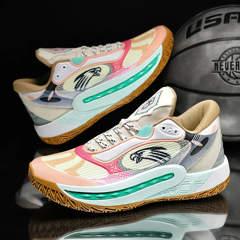 2026 NEW LIAO High Kids' Basketball Shoes Luminous Features Rubber Outsole for Optimal Friction for Primary Secondary Summer