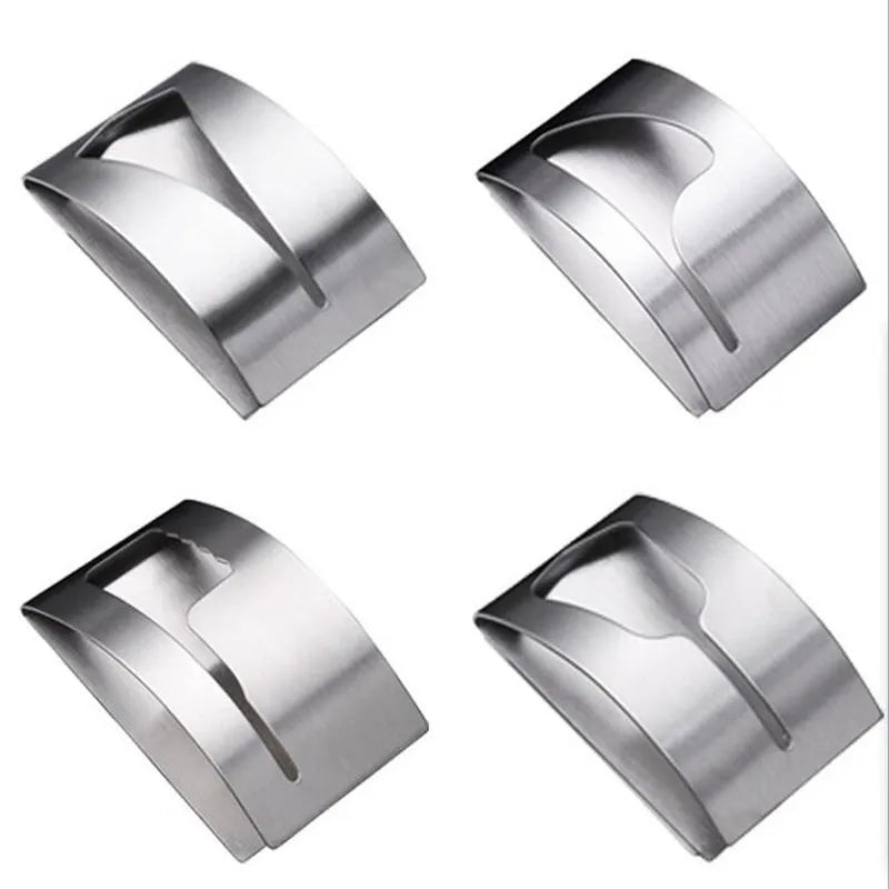 1/2Pcs Stainless Steel Towel Holder Hook Self Adhesive Clip Bathroom Cloth Hanger Household Wall Mounted Towel Rack Storage