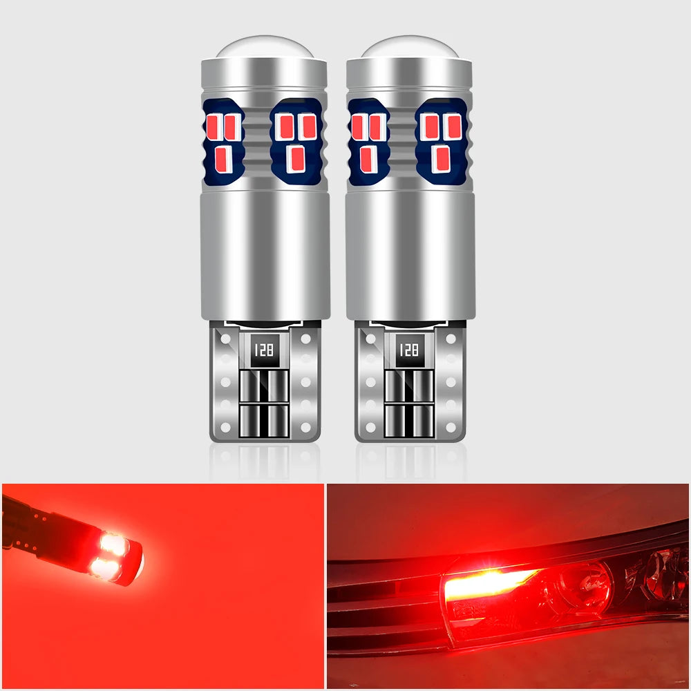 2x Car Signal Lamp T10 W5W Led Canbus Bulbs 18SMD 2014 Chips W5W 168 194 Car Interior Reading Light Wedge Side Lamps 12V