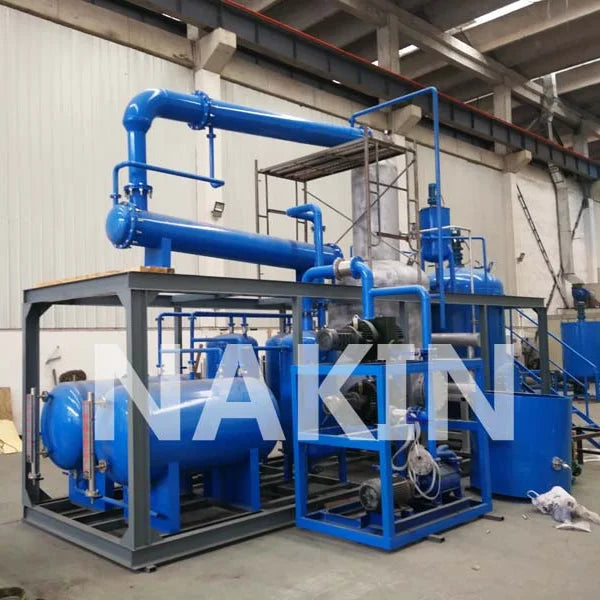 Waste Engine Oil Recycling Vacuum Distillation Machine Converts Black Oil Reusable Base Oil Diesel High Purity Easy Operation