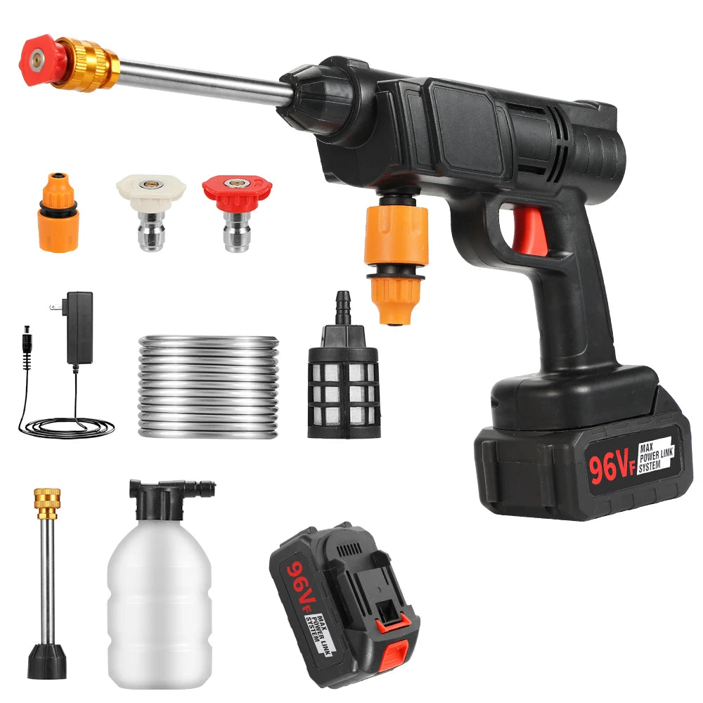 Convenient Versatile 21V Car Washer High-Pressure Multi-Functional Water Gun Made Metal Plastic Steel Stainless PP for Car Wash