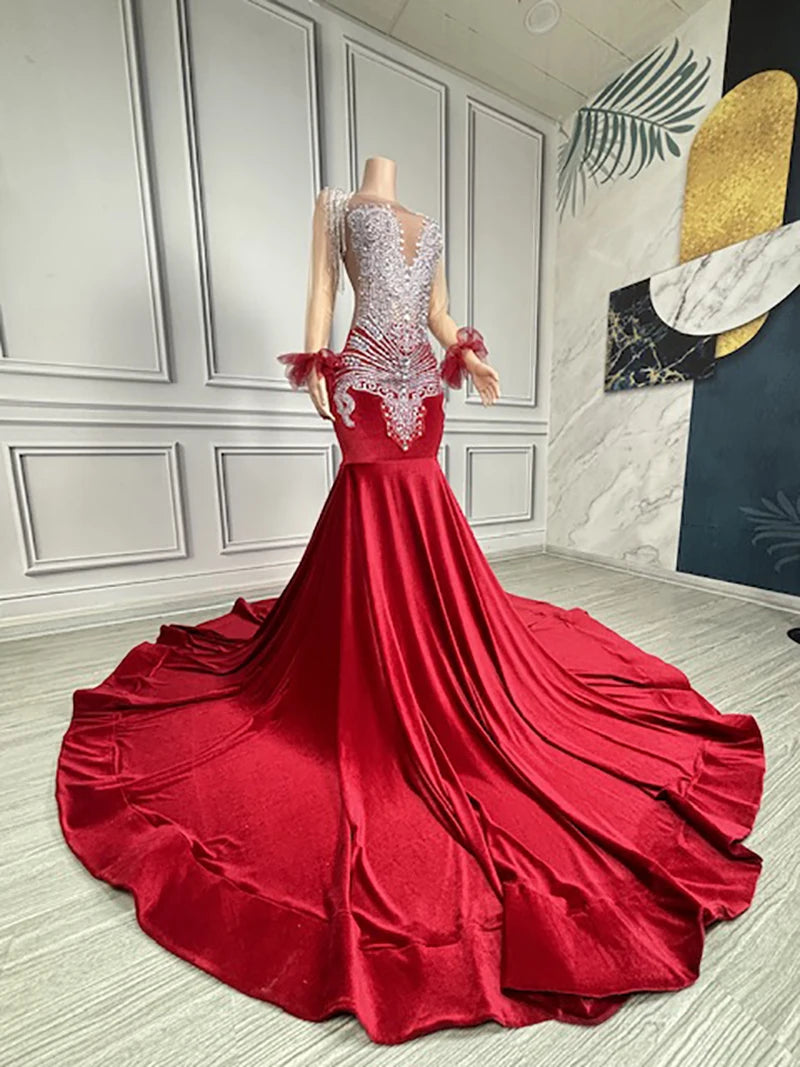 Novance Y4043 Fashion Apparel Luxury Rhinestones Evening Dresses for Wedding Summer Dresses 2024 for Party