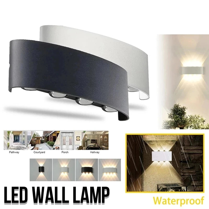Led Wall Lamps Outdoor Indoor Waterproof IP65 wall lights for home AC110-220V 2/4/6/8/10/12W Garden Lights Outdoor Light decor