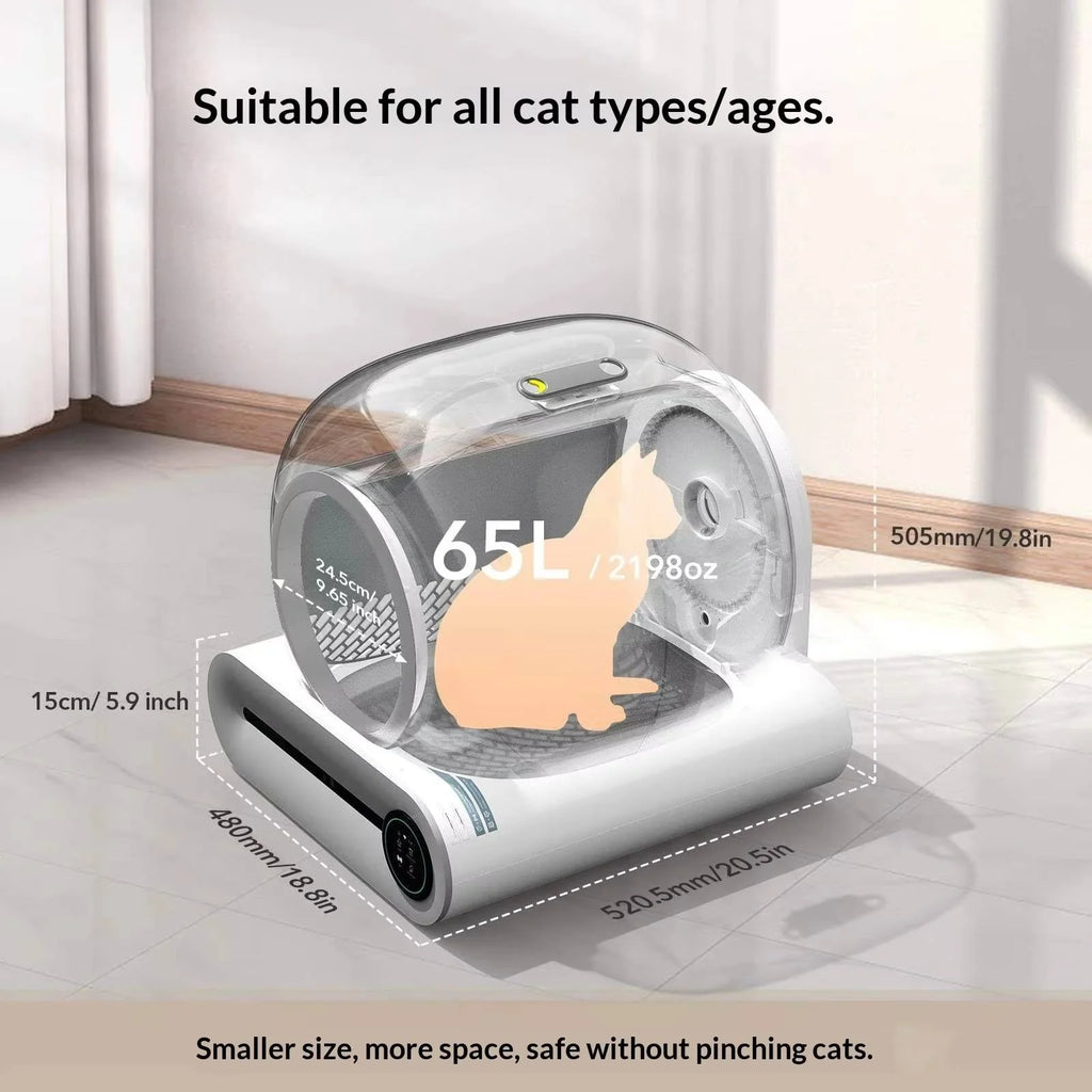 Free Shipping Within the EU Smart Cat Litter Box APP Control Full-Automatic Oversized Anti-Splash Easy Clean Sand Closed