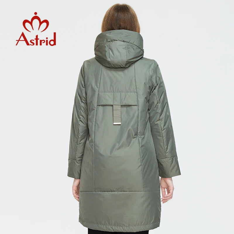 Astrid 2022 New winter jacket Mid-length Hooded Design Oversize Fashion Women's down jacket warm Parka Women Coat  AM-9726