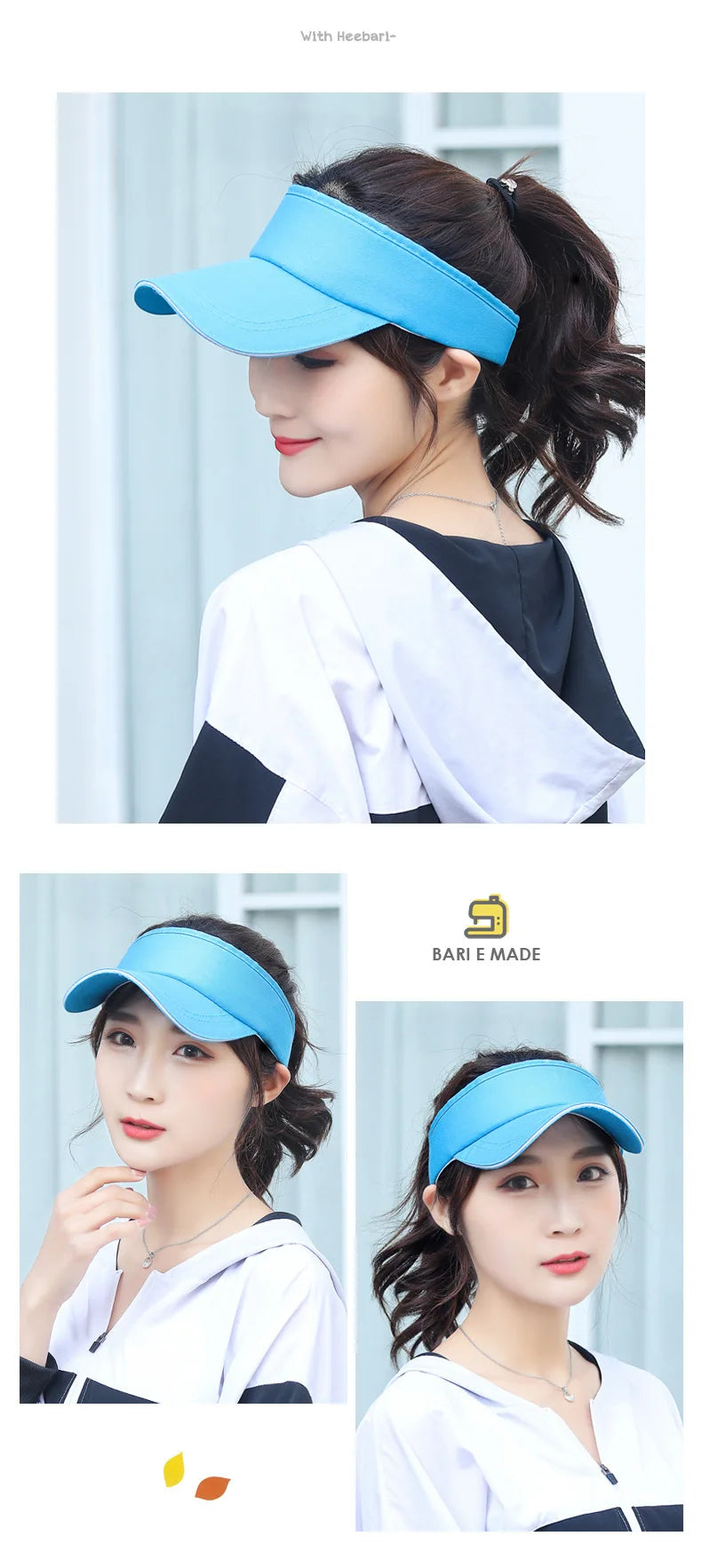 Summer Breathable Air Sun Hats Men Women Adjustable Visor UV Protection Top Empty Patchwork Sports Golf Running Sunscreen Cap
