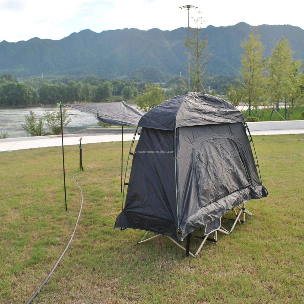 Cot Tent,Camping Tent,Backpacking Tent,3 Way Tent,Solo Tent,1 Person,Quick Setup,CZ-336 Camping tent build on cot or use alone