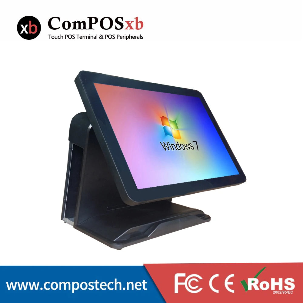 Windows 10 All In One PC 15 Inch POS Terminal Capacitive Touch Monitor Cash register For Sale
