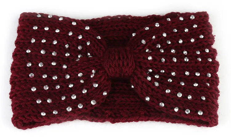 Women Headband Solid Color Elastic Hair Bands Twisted Knitted Turban Headwrap  Winter Girls Hairband Fashion Hair Accessories