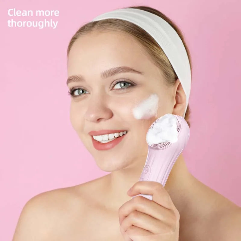 Wholesale Electric Face Scrubber Machine Beauty Personal Care Deep Cleansing Skin Brush Face Massage Tool